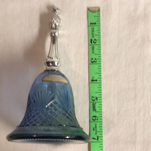 Vintage Avon Moonwind Cologne Cobalt Blue Glass Bell Perfume Bottle - EMPTY - Picture 6 of 7